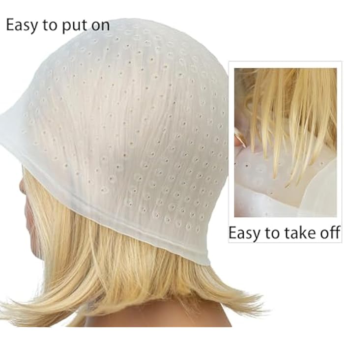 1 PCS Reusable Hair Coloring Highlighting Cap with Hook – Professional Silicone Cap for Salon & Home Use, Easy Pull-Through Hair Dyeing Tool for Streaks, Lowlights & Highlights - Image 4